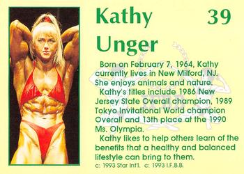 1993 Star Pro Body Builders #39 Kathy Unger Back